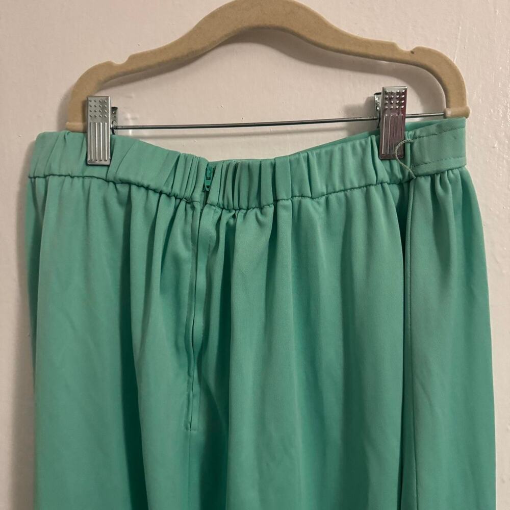 Vintage Icy Pastel Seafoam 70s Elevated Basic Minimalist‎ Aqua Mint Green Glam - Picture 4 of 8